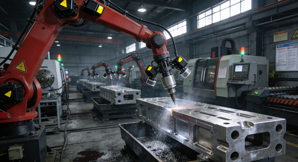 南京新控铸件系列打磨机器人解决方案:实现精密铸件的全自动柔性打磨